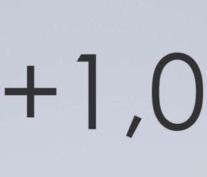 Clear +1,0